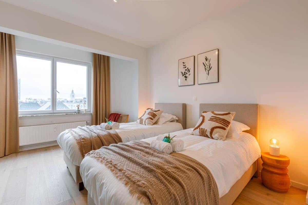 Huswell - Luminous Family Apartment With Magnificent View Oostende Exteriör bild